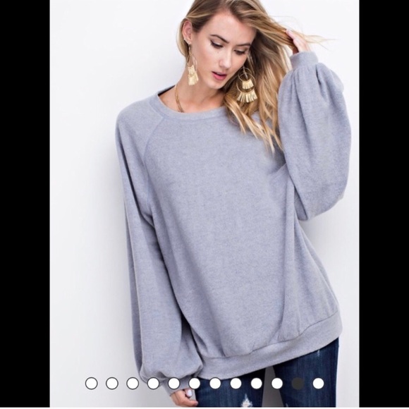 🖤💙JUMBO Warm, Slate Top - Picture 4 of 4